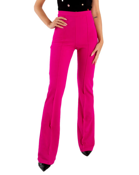 Pink flared pants