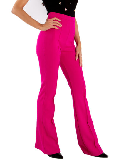 Pantalone rosa a zampa - immagine 2