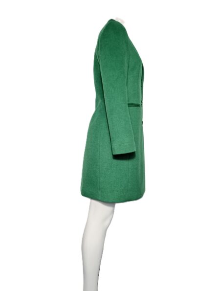 Cappotto Verde Chiusura Bottoni - immagine 2