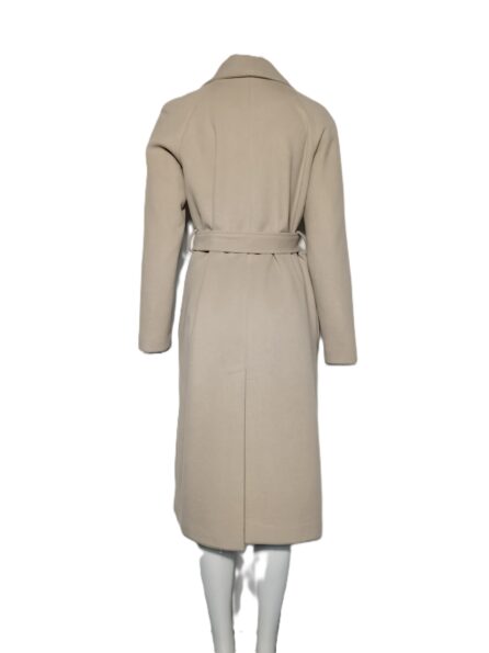 Cappotto Tessuto Beige Con Spilla - immagine 4